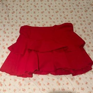 Coconut girl ruffle Hawaiian mini skirt